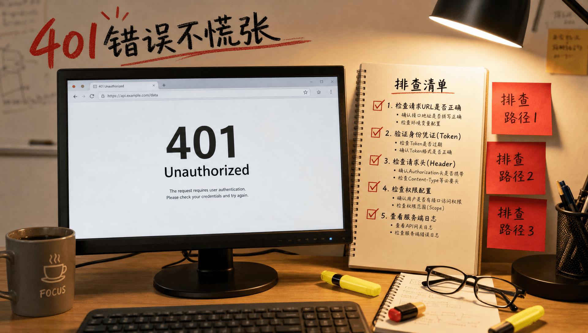 Codex 报 401 Unauthorized 怎么办?先别乱换 Key,按这 3 条路径排查
